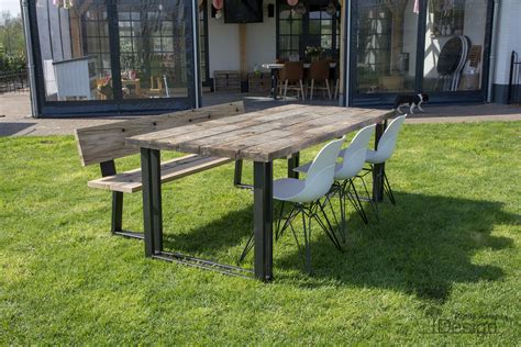 Robuuste Tuintafels Van Oud Eiken Planken Alle Tafels Worden Op Maat