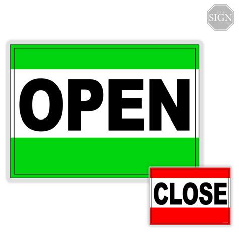 Open Close Sign Laminated Signage Label A4 Size Lazada PH