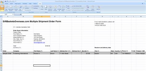 order corporate gift  delivery overseas