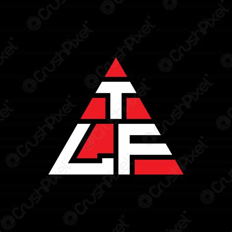 Tlf Triangle Letter Logo Design With Triangle Shape Tlf Triangle