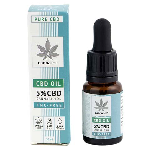 5 Широкоспектърно CBD масло капки 500mg CBD Cannaline PharmPedia