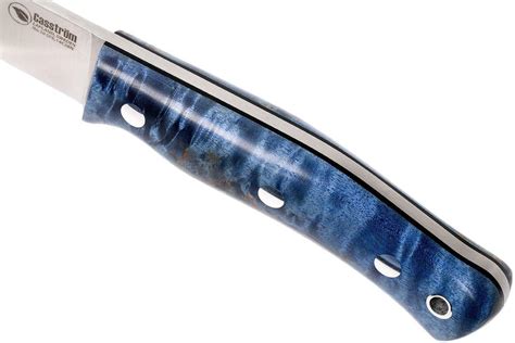 Casström No 10 Swedish Forest Knife Blue Curly Birch 14c28n Flat