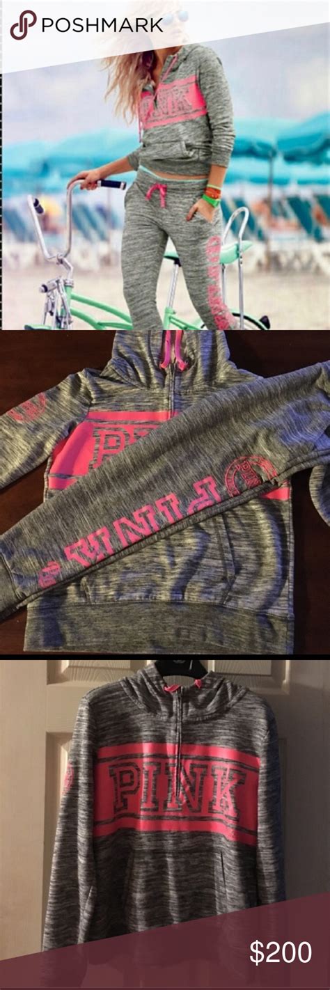 Traded Rare Limited Edition Vs Pink Sweat Suit Pink Sweat Suits Vs Pink Sweats Pink