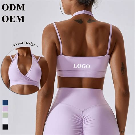 Women Support Strappy Open Back Gym Yoga Sports Bra Ribbed Padded