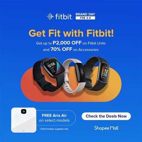 Celebrate Fitbit Shopee Brand Day And Get Up To 70 Off On Select Units