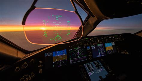 Boeing 787 Cockpit At Night