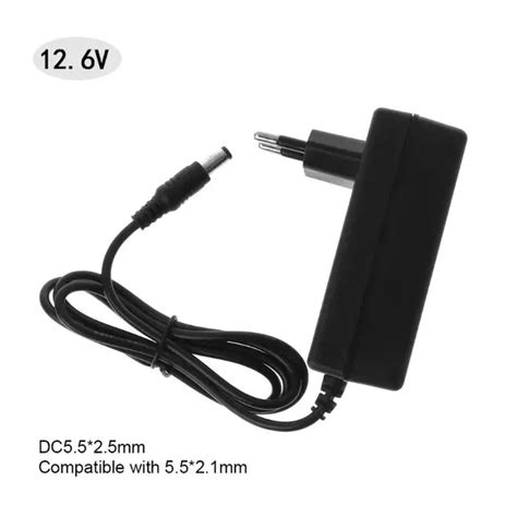 Литиевый адаптер питания AC100-240V 50/60HZ 2A 12,6V EU US Plug ...