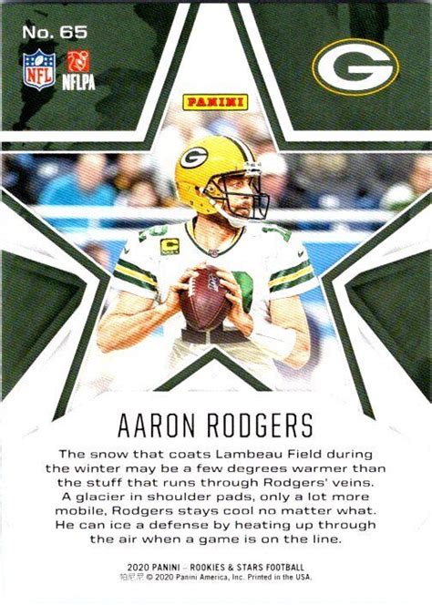 Panini Rookies Stars Aaron Rodgers Ebay