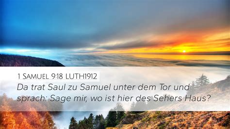 1 Samuel 9 18 LUTH1912 Desktop Wallpaper Da Trat Saul Zu Samuel Unter