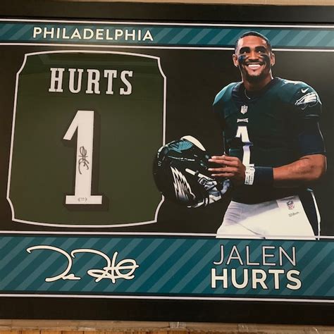 Jalen Hurts Framed Jersey Etsy