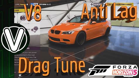 Forza Horizon Bmw M Gts Drag Build And Tune V Anti Lag Forza