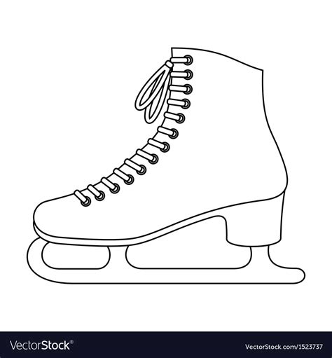 Ice skates Royalty Free Vector Image - VectorStock