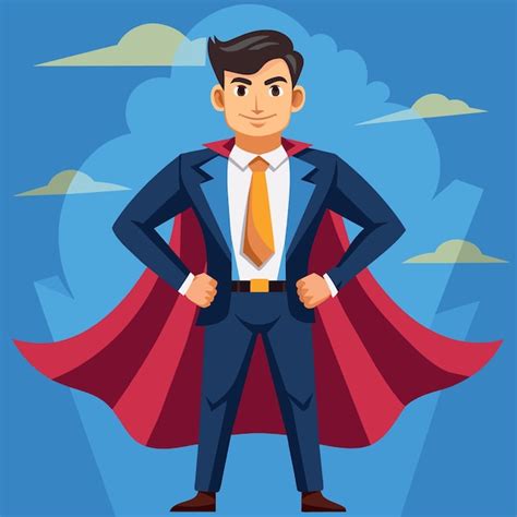 Premium Vector Confidence Businessman Success Or Leadership Concept