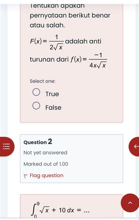 Tentukan Apakah Pernyataan Berikut Benar StudyX