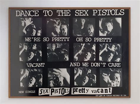 Sex Pistols Pretty Vacant Original Vintage Poster At 1stDibs