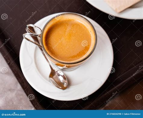 Popular Spanish Coffee Cortado Stock Photo Image Of Catalan