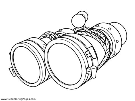 Binoculars Coloring Pages Printable Coloring Pages