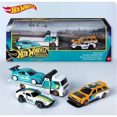 Hot Wheels Premium Diorama Greddy Fleet Street Pandem Subaru Brz Nissan Maxima Drift Car