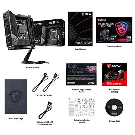 Msi Meg Z490i Unify Mini Itx Motherboard 10th Gen Intel Core Lga