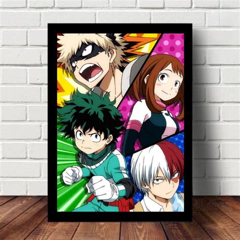 Quadro Decorativo Boku No Hero Academia Anime Elo