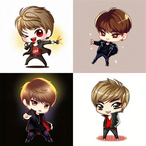 Ai Nijijourney Chibi Character Kpop Studio By Mirecat2 On Deviantart