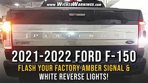 Demo 2021 2022 Ford F 150 Rear Amber Signals And Reverse Lights Auto Flasher No Cut Kits Youtube