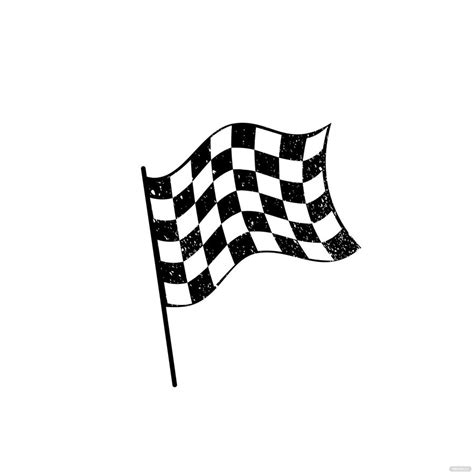 Grunge Checkered Flag Vector In Illustrator EPS PNG SVG