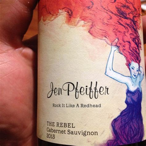 Jen Pfeiffer Naked Wines Jen Pfeiffer Rock It Like A Redhead The Rebel North East Cabernet Sauvignon
