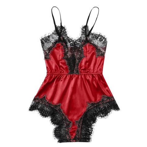 Levmjia Pajamas For Women Set Clearance Summer Plus Size Women Satin Lace Bra Sexy Lingerie