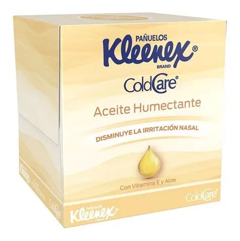 Pañuelos Faciales Kleenex Cold Care Aceite Humectante 66 Pañuelos