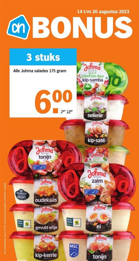 Alle Johma Salades Gram Stuks Aanbieding Bij Albert Heijn