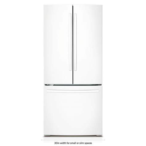 Samsung 30 in. W 21.8 cu. ft. French Door Refrigerator in White