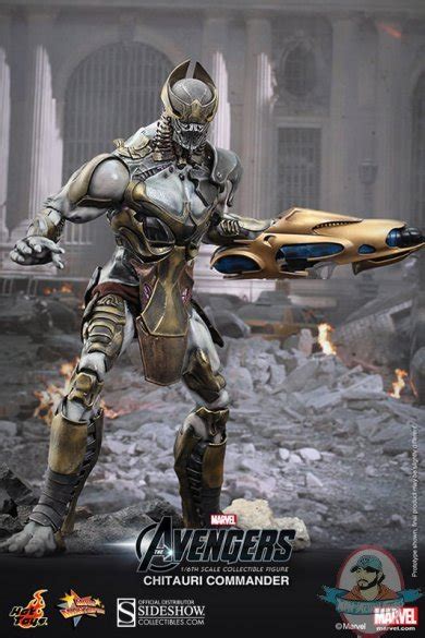 Marvel Movie Masterpiece Chitauri Commander Figure Hot Toys Man Of Action Figures