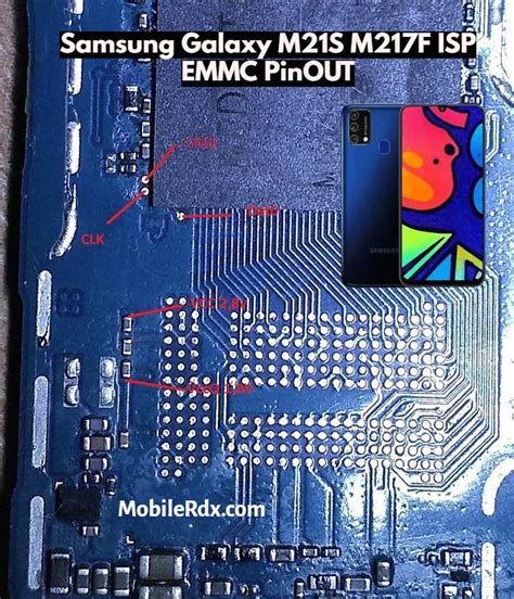 Samsung Galaxy A12 A125f Isp Emmc Pinout Test Point 53 Off