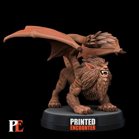 3d Printable Manticore By Printed Encounter