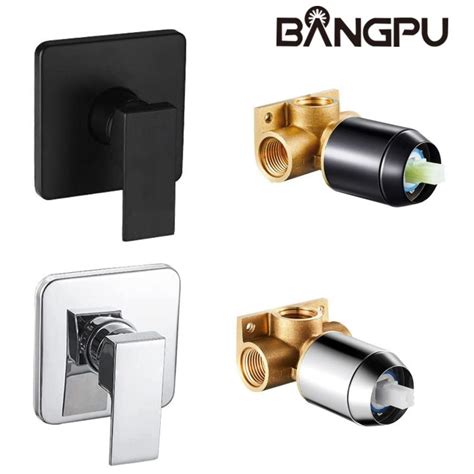 Bangpu Hot And Cold Mixing Valve Body Faucet Copper Single Handle Bathroom Concealed Shower