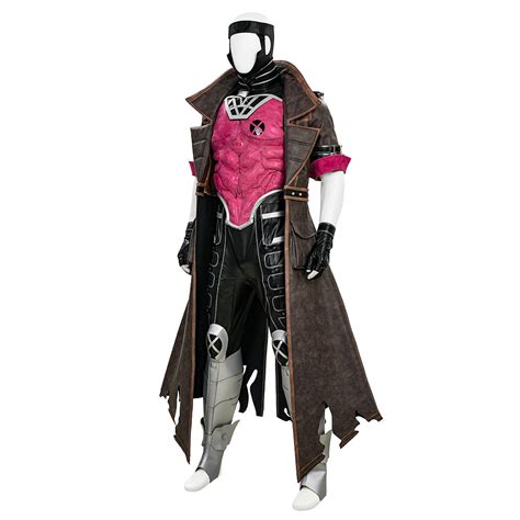 marvel rivals gambit cosplay costume remy lebeau classic trench coat