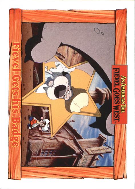 1991 Impel An American Tail 101 Fievel Gets His Badge Nm Mt