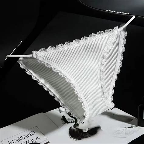 Women Sexy Panties Briefs Underwear Bikini M L Black White Gray Lace Cotton Casual Sports