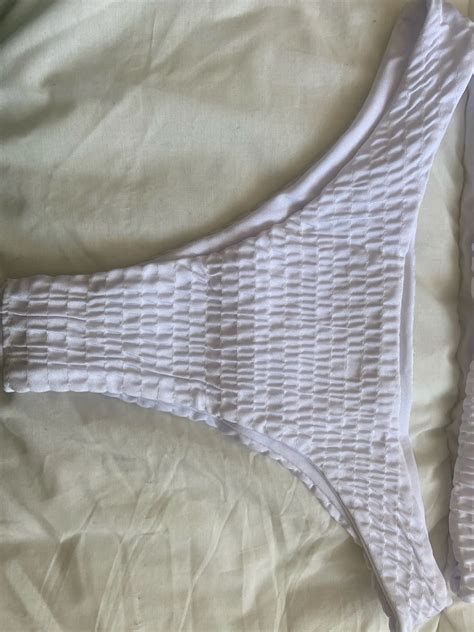 FREE SHIPPING Triangle Ruffles Crochet Bikini Set JKP4623