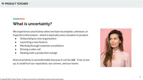 Masterclass Managing Uncertainty — Product Teacher