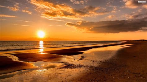 Beach Sunset Desktop Wallpaper 08701 Baltana