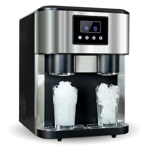 Crushed Ice And Ice Cube Maker With Ice Water Function Countertop