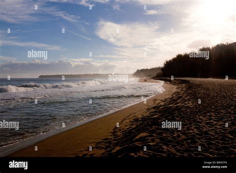 Lumahai Beach Kauai Hawaii Stock Photo Alamy