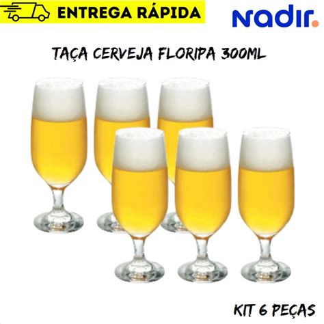 Jogo de Taças de Cerveja Floripa 6 peças 300ml Shopee Brasil