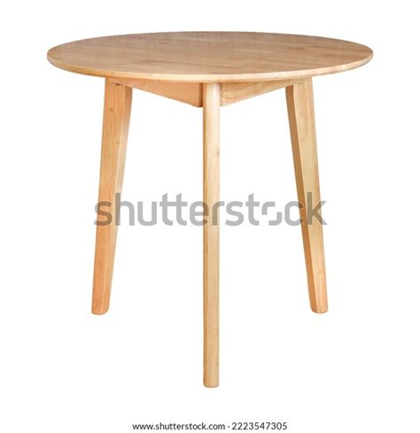 Round Wooden Coffee Table On White Stock Photo 2223547305 | Shutterstock