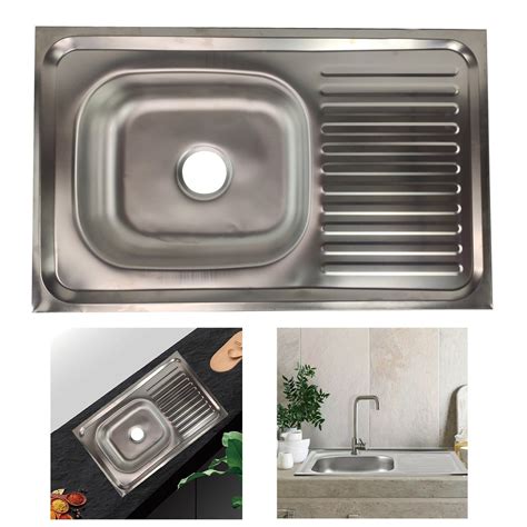 Pia De Cozinha 80cm - Pia Cozinha Apoio Cuba Grande 80cm Lava Louça Escorredor Torneira ...