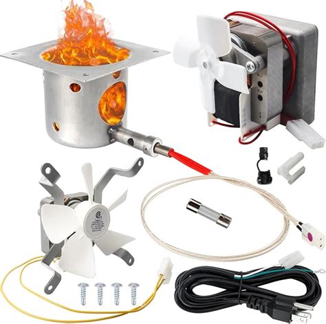 Amazon Stlecyqn Upgrade Rpm Auger Motor Induction Fan Hot Rod Igniter With Fuse Fire
