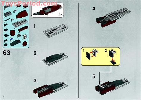 LEGO 7662 Trade Federation MTT Instructions and Parts List