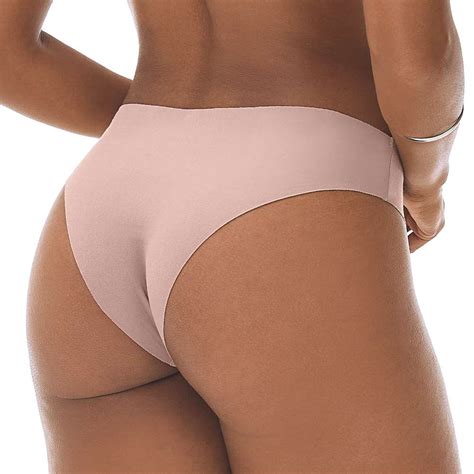 Calcinha Tanga Nude Cotton Preta Zee Rucci